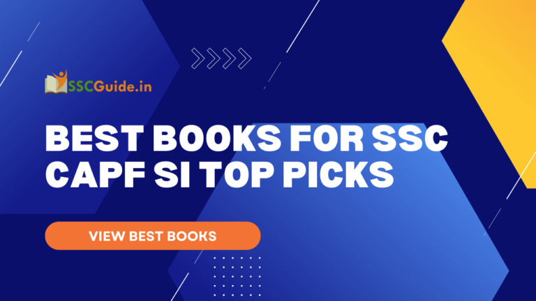 Best Books for SSC CAPF SI TOP PICKS
