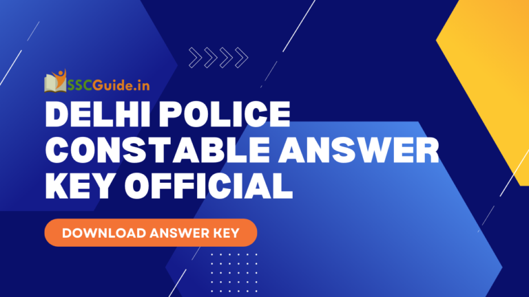 SSC Delhi Police Answer Key