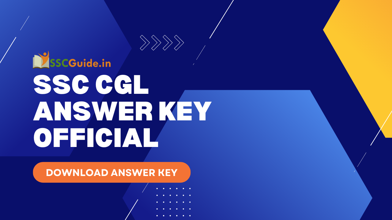SSC CGL Answer Key OFFICIAL