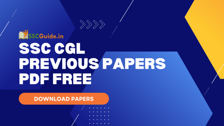 SSC CGL Previous Papers PDF FREE