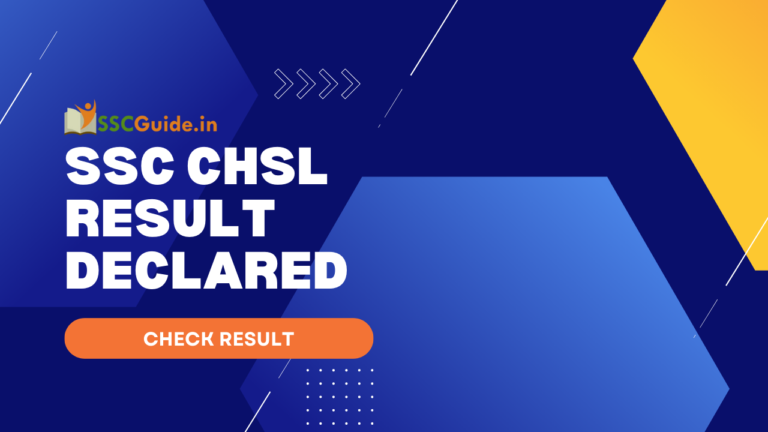SSC CHSL Result DECLARED