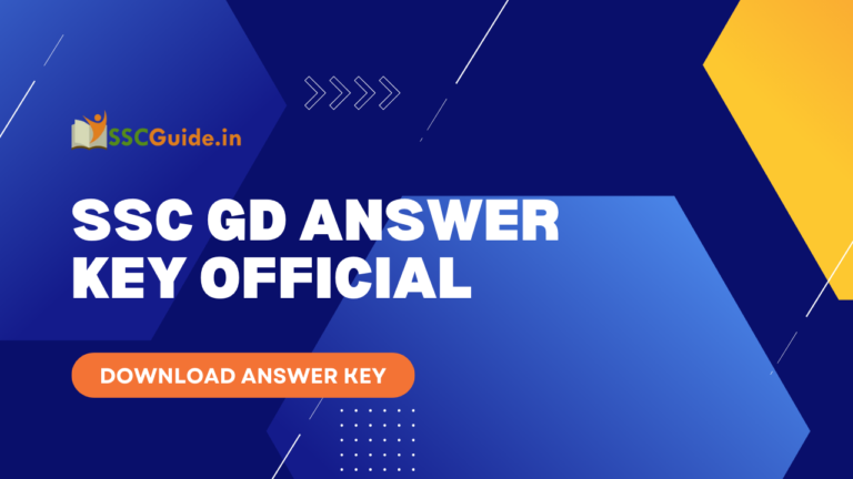 SSC GD Answer Key OFFICIAL