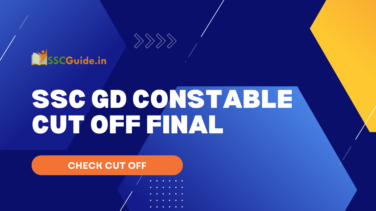 SSC GD Constable Cut Off FINAL