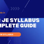 SSC JE Syllabus COMPLETE GUIDE