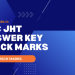 SSC JHT Answer Key