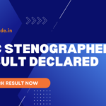SSC Stenographer Result