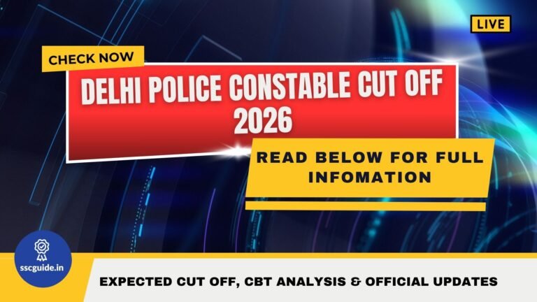 Delhi Police Constable Cut Off 2026