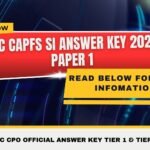 SSC CAPFs SI Answer Key 2026
