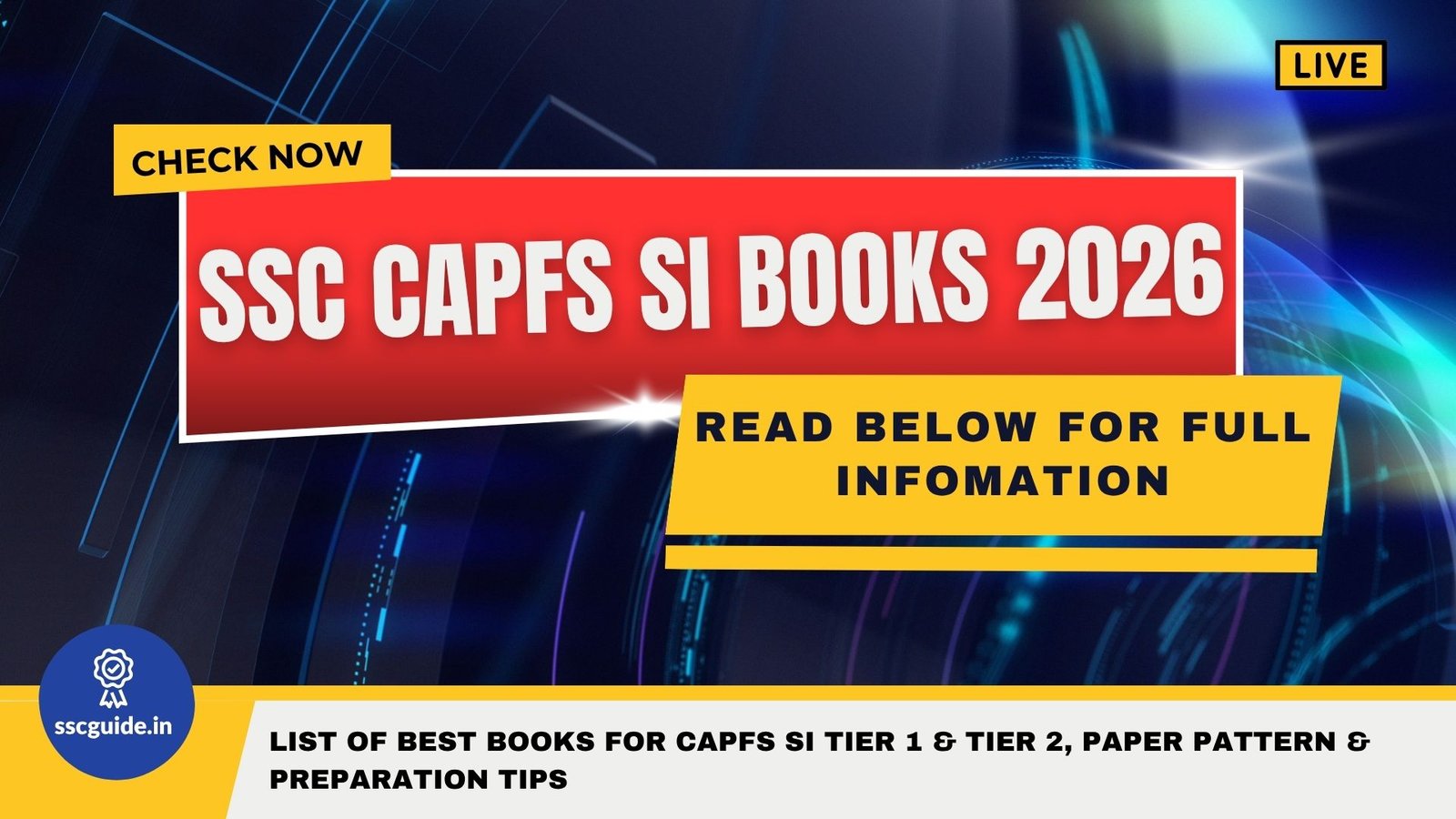 SSC CAPFs SI Books 2026