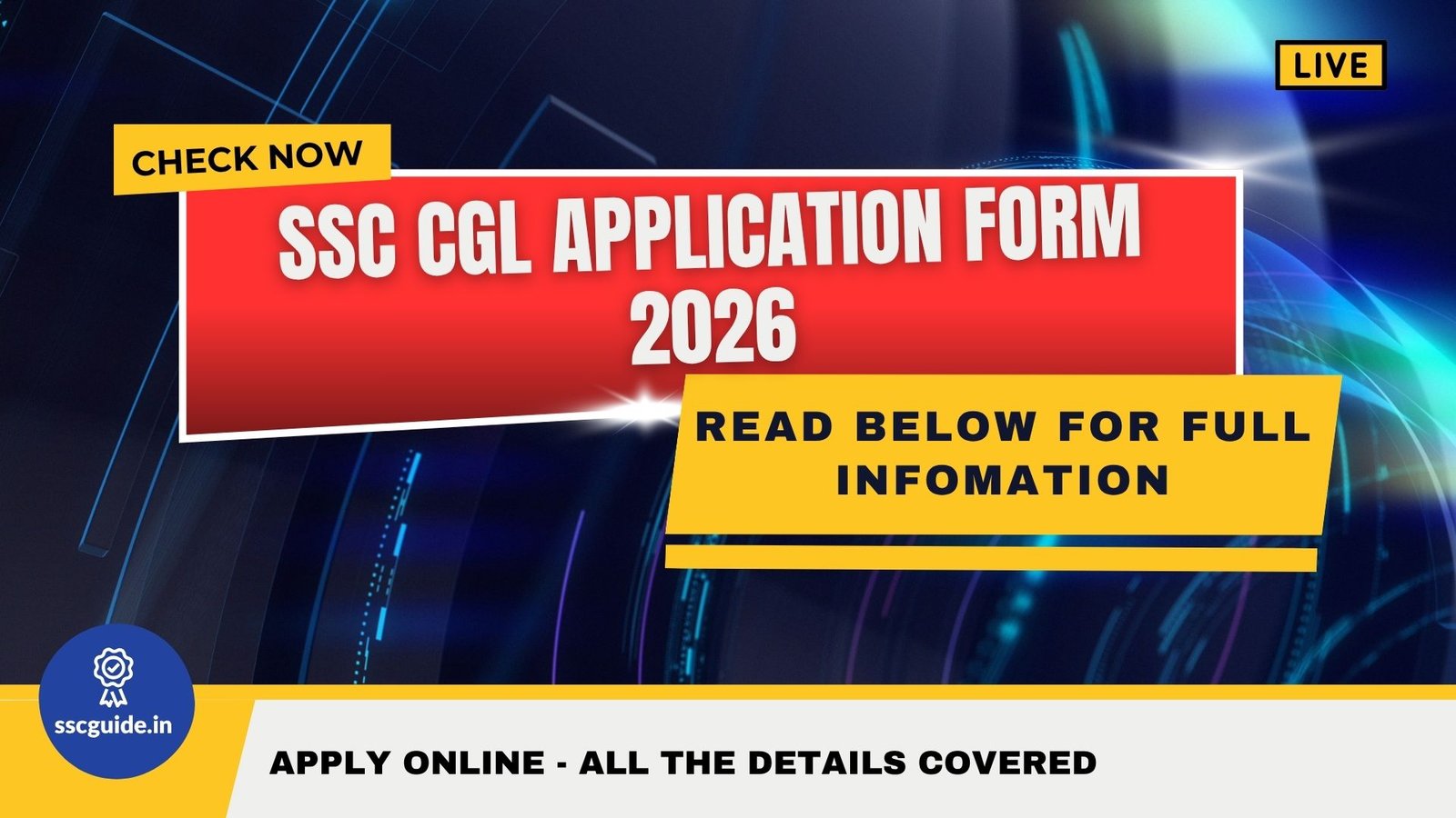 SSC CGL Application Form 2026