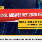 SSC CHSL Answer Key 2026-Tier 1