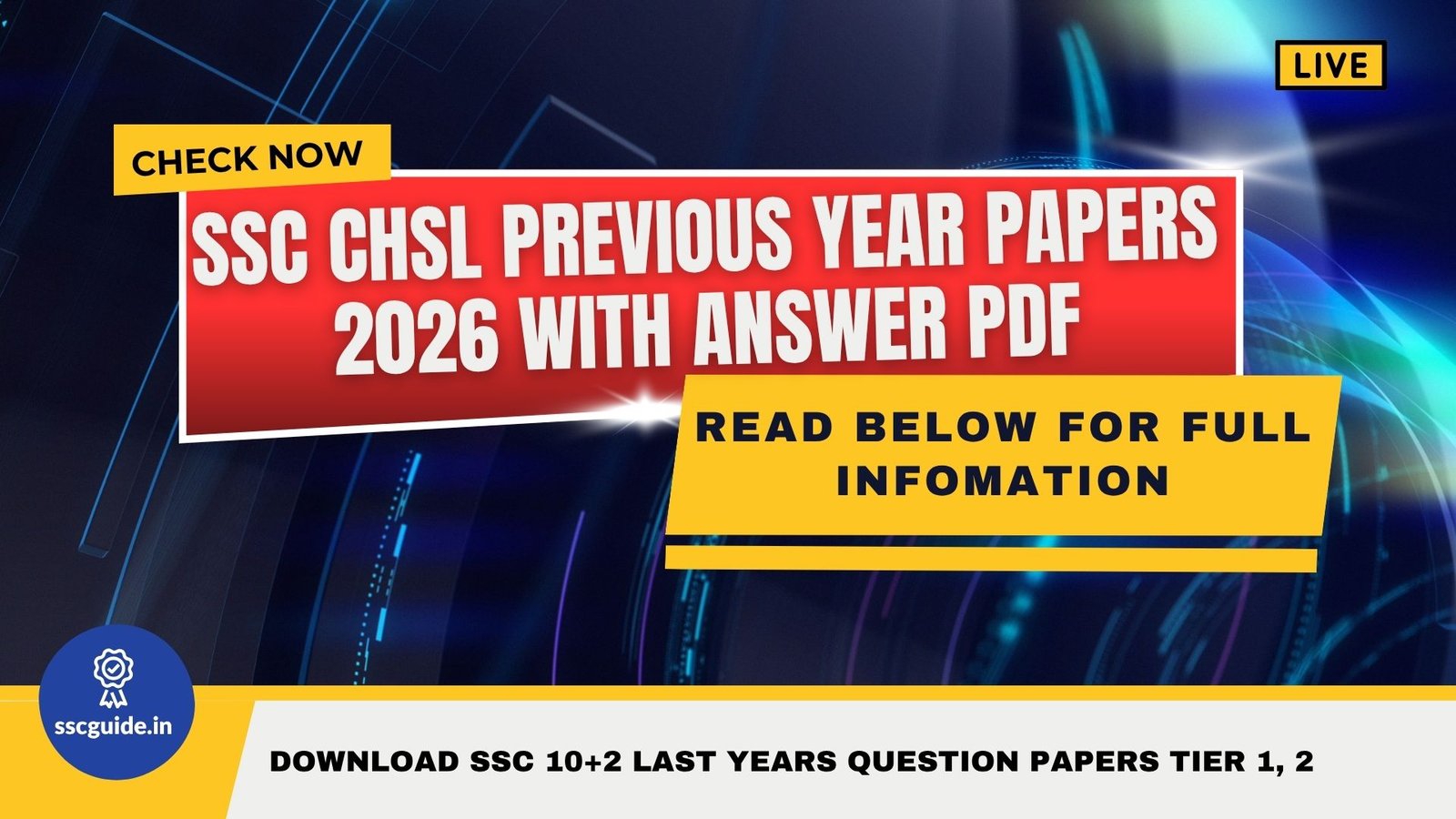 SSC CHSL Previous Year Papers 2026