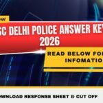 SSC Delhi Police Answer Key 2026