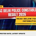SSC Delhi Police Constable Result 2026