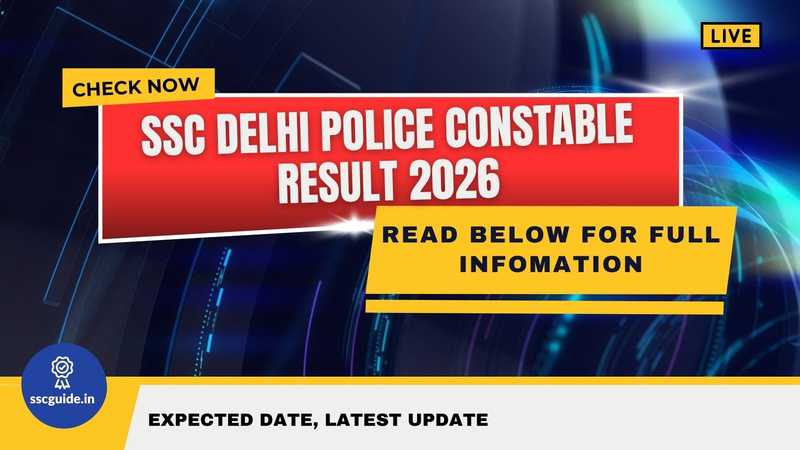 SSC Delhi Police Constable Result 2026