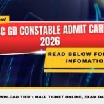 SSC GD Constable Admit Card 2026