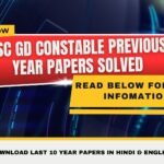 SSC GD Constable Previous Year Papers Solved