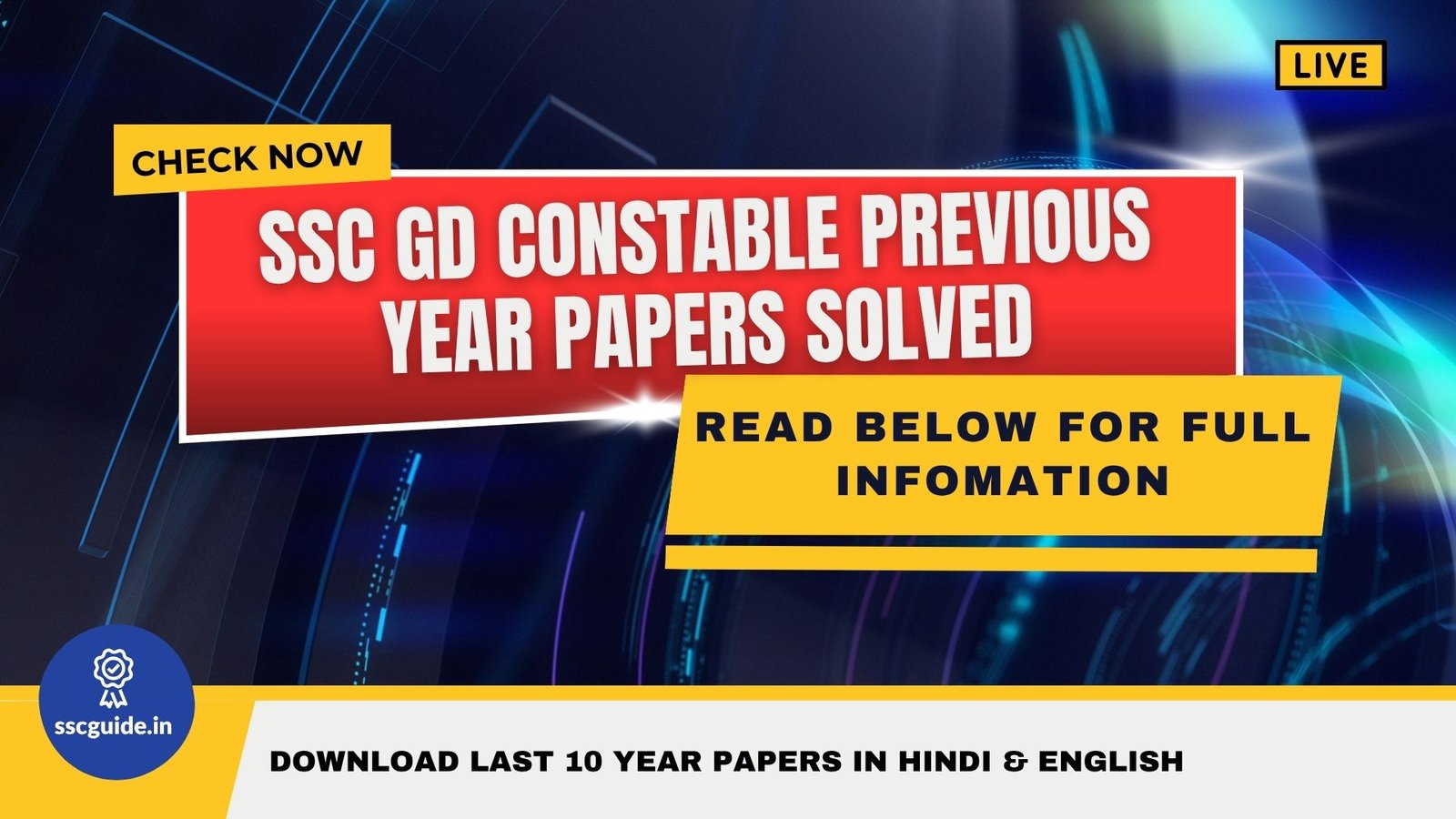 SSC GD Constable Previous Year Papers Solved