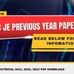 SSC JE Previous Year Papers Electrical