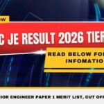 SSC JE Result 2026 Tier 1