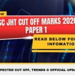 SSC JHT Cut Off Marks 2026 Paper 1