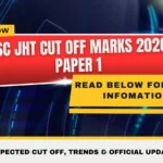 SSC JHT Cut Off Marks 2026 Paper 1