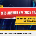SSC MTS Answer Key 2026