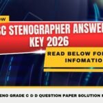 SSC Stenographer Answer Key 2026