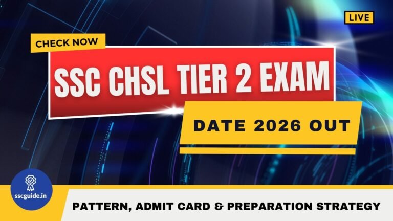 SSC CHSL Tier 2 Exam Date 2026