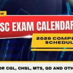 SSC Exam Calendar 2026