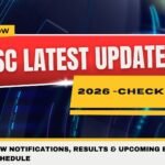 SSC Latest Updates 2026