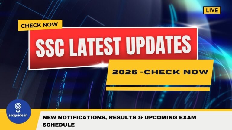 SSC Latest Updates 2026