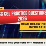 SSC CGL Practice Questions 2026
