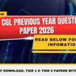 SSC CGL Previous Year Question Paper 2026