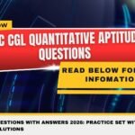 SSC CGL Quantitative Aptitude Questions with Answers 2026
