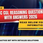 SSC CGL Reasoning Questions with Answers 2026