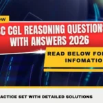 SSC CGL Reasoning Questions with Answers 2026