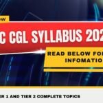 SSC CGL Syllabus 2026
