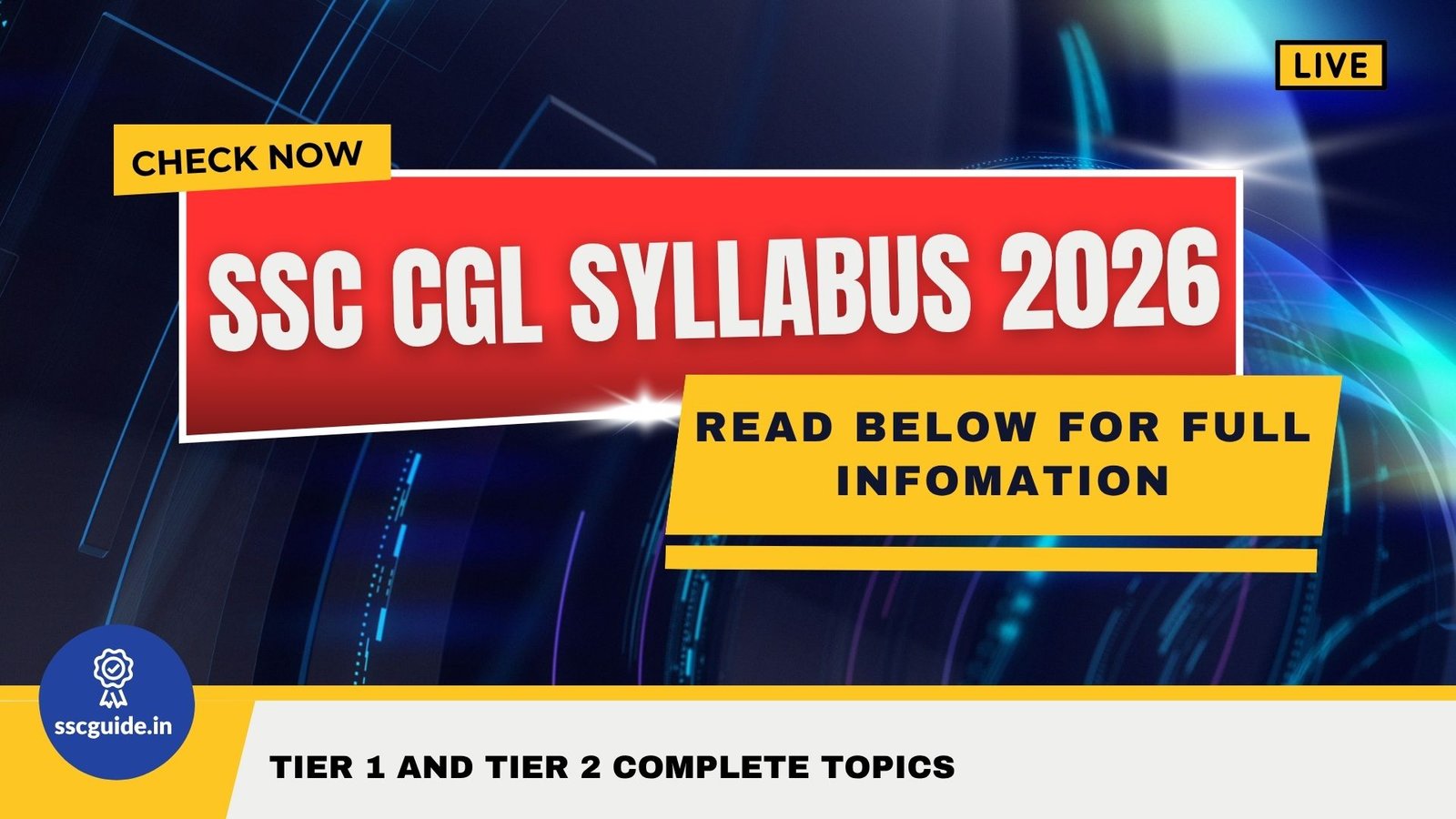 SSC CGL Syllabus 2026