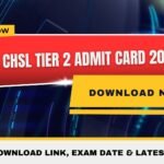 SSC CHSL Tier 2 Admit Card 2026
