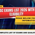 SSC Exams List 2026 with Eligibility