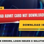 SSC GD Admit Card Not Downloading 2026