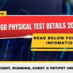 SSC GD Physical Test Details