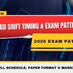 SSC GD Shift Timing 2026