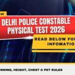 Delhi Police Constable Physical Test 2026