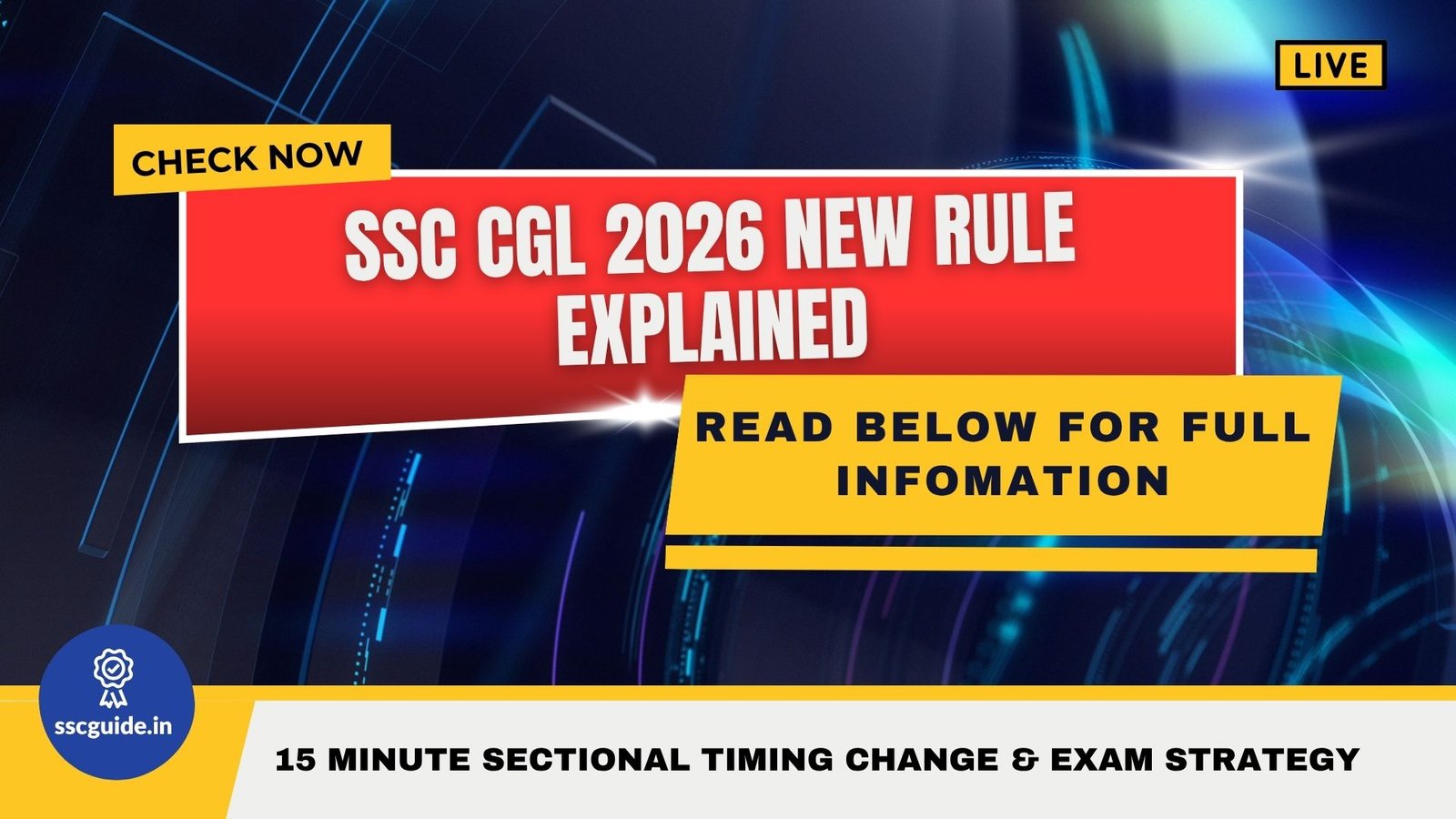 SSC CGL 2026 New Rule