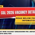 SSC CGL 2026 Vacancy Details