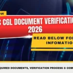 SSC CGL Document Verification 2026