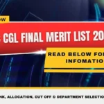 SSC CGL Final Merit List 2026