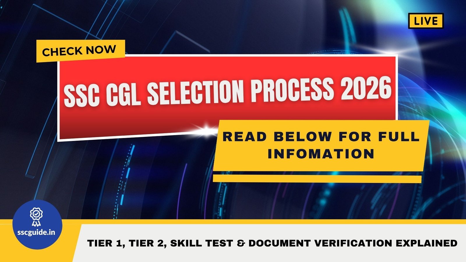 SSC CGL Selection Process 2026
